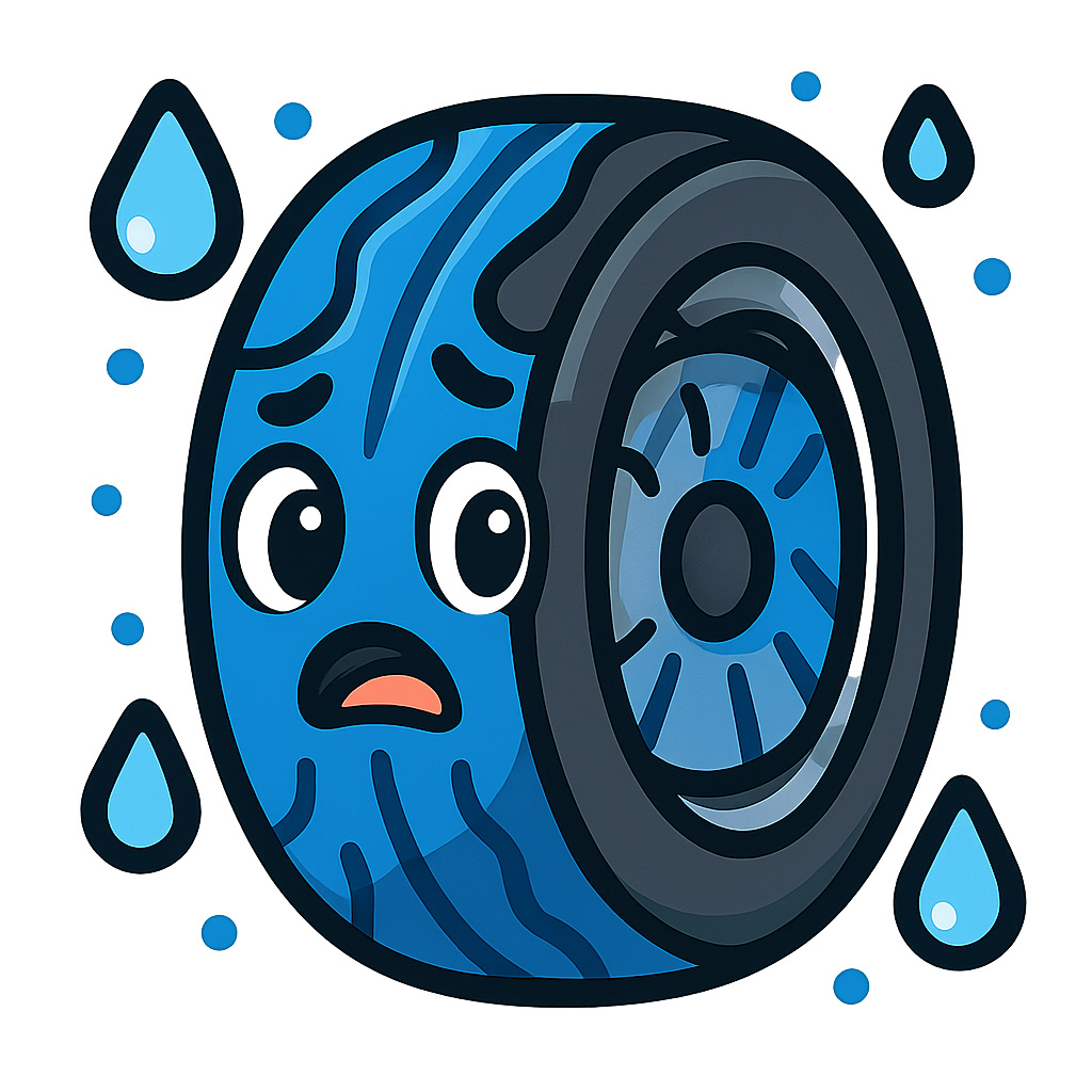 Wet tyre